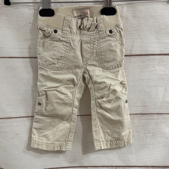 Bundle of 4 Kids Girls Denim Cargo Pants Set Baby Gap, Old Navy size 6-12 month - Picture 8 of 12